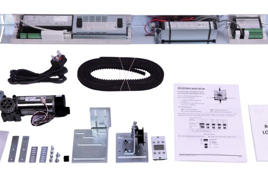 Record STA20 Sliding Door Retro-fit Kit components